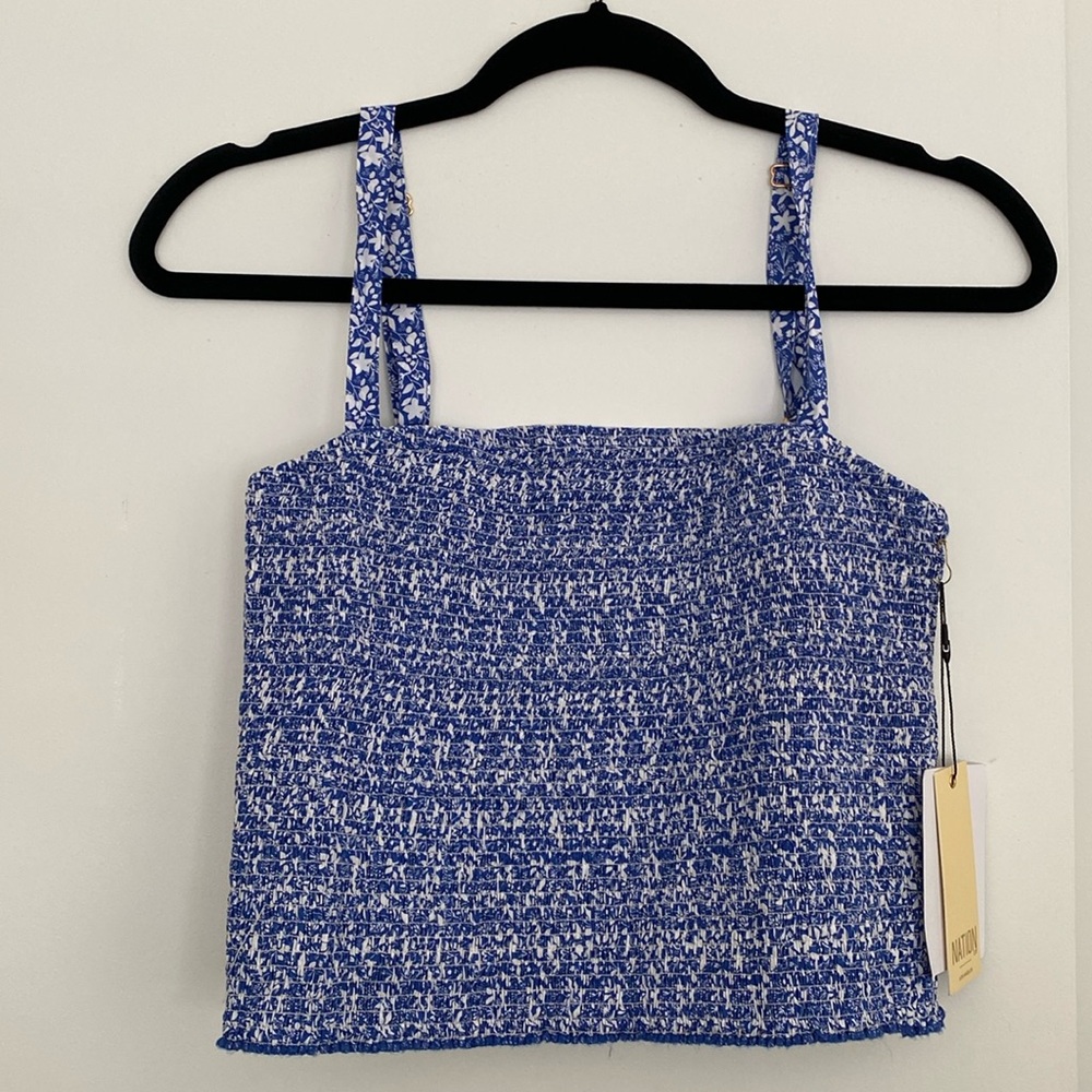 NWT Nation LTD Rumer Gathered Crop Cami